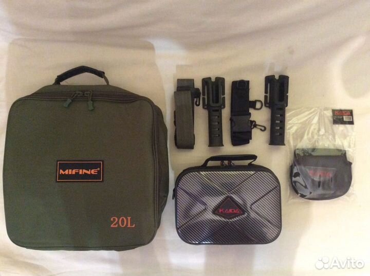 Сумка для катушек + держатель спиннинга