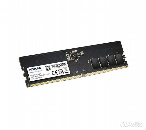 Память оперативная DDR5 16Gb Adata 4800MHz CL40 (A