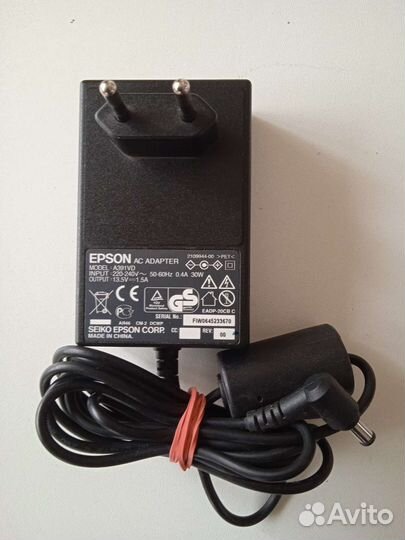 Адаптер блок питания epson A391 VD 13,5V/1,5A