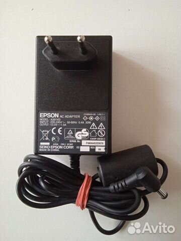 Адаптер блок питания epson A391 VD 13,5V/1,5A