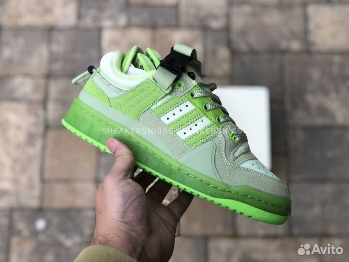 Кроссовки Adidas Forum Low Bad Bunny Green