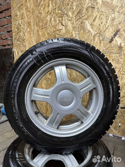 Продам литые диски R14 на зимней резине