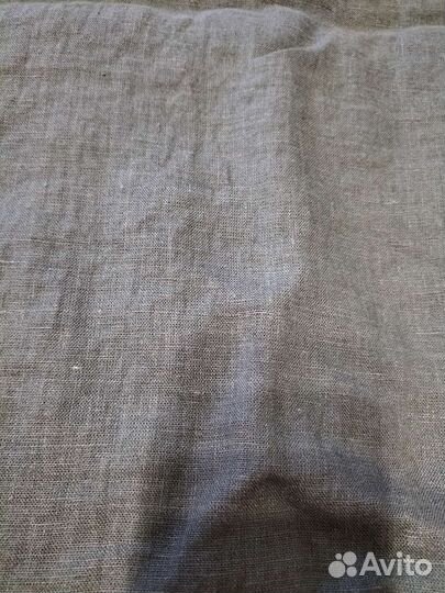 Ткань лен цвет хвоя