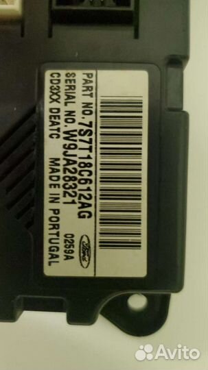 Блок управления климатом ford mondeo 4