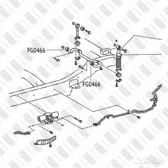 Сайлентблок заднего стабилизатора