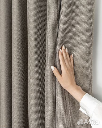 Комплект штор рогожка Орфей Умбра