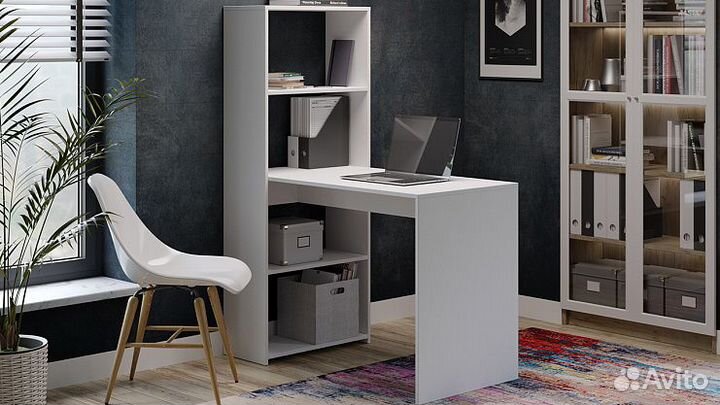 Стол письменный тип 12 Белый Ясень / Дуб сонома