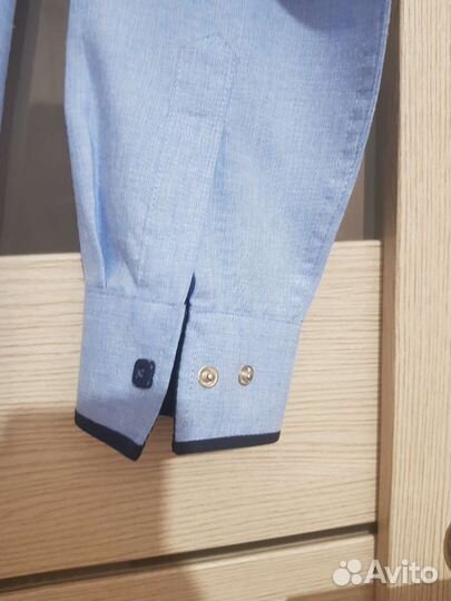 Рубашка на кнопках на мальчика 122-128см