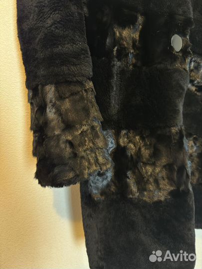 Шуба мутоновая с норкой