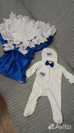 Конверт на выписку летний для мальчика