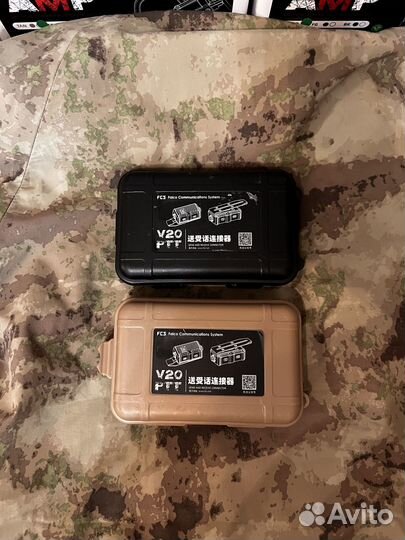 Кнопка PTT V20 для активных наушников FMA FCS AMP