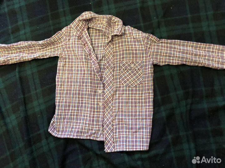 Рубашка в клетку детская