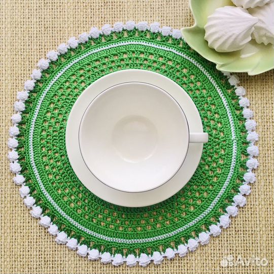 Салфетки крючком сервировочные