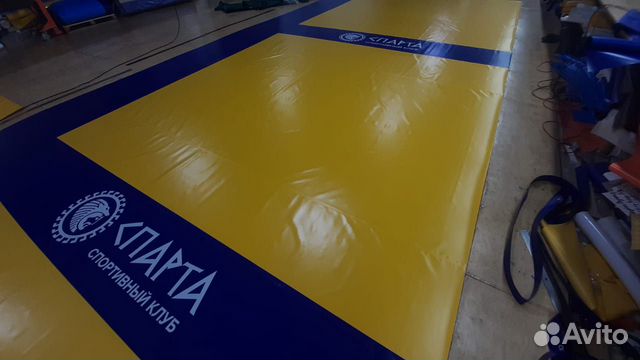 Борцовское покрытие брендированное с креплением