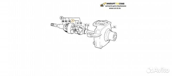 JCB 3cx крестовина полуоси 914/86202