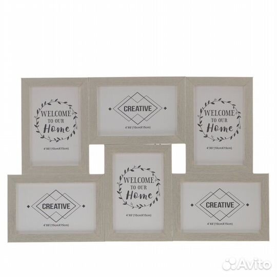 Фоторамка для 6-ти фото 10*15, L45,5 W2 H29 см 804