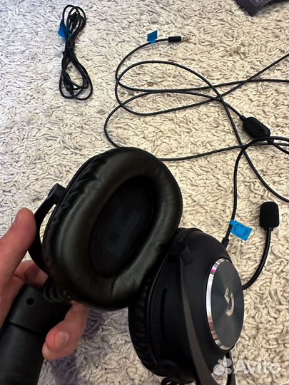 Игровые наушники с микрофоном logitech g pro x