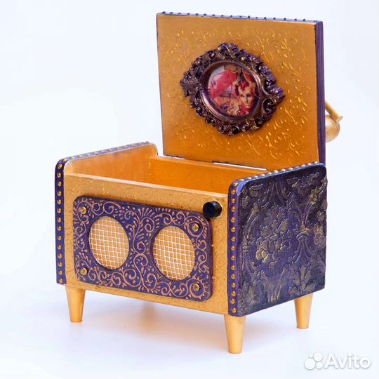 Шкатулка Радиола ручная работа