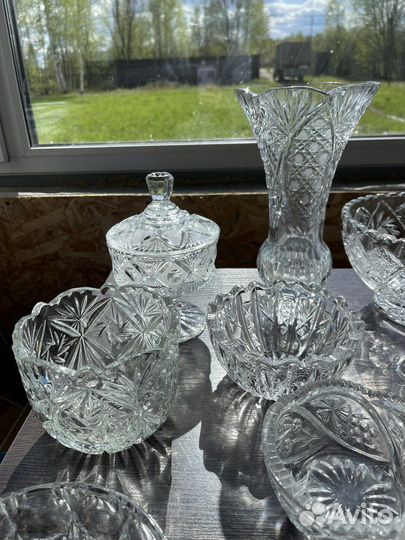 Хрустальные салатники вазы СССР