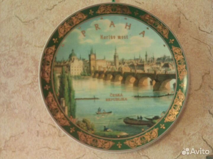 Настенная тарелка Прага