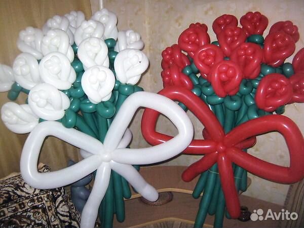 Букет роз из воздушных шаров