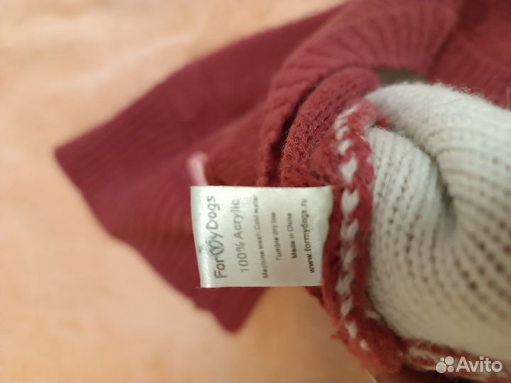 Вязанная кофточка для французского бульдога