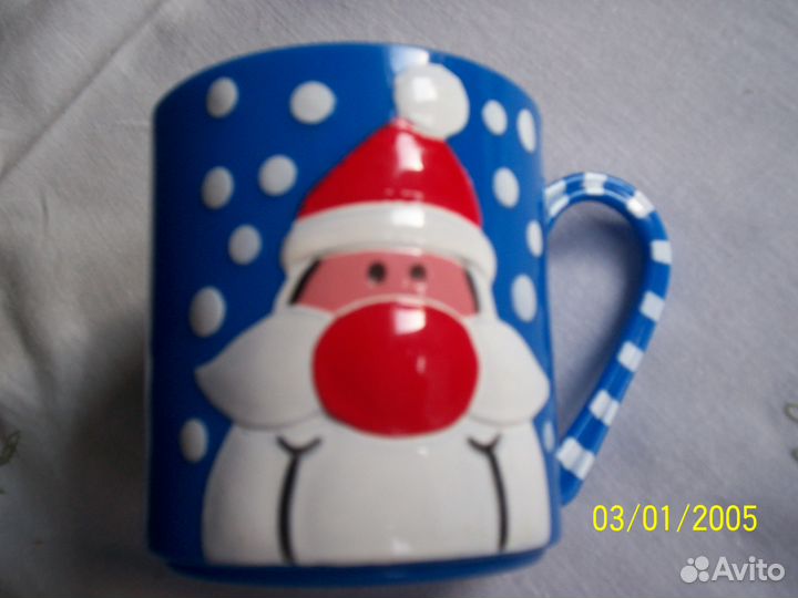 Пластиковый стаканчик c ручкой (2шт)