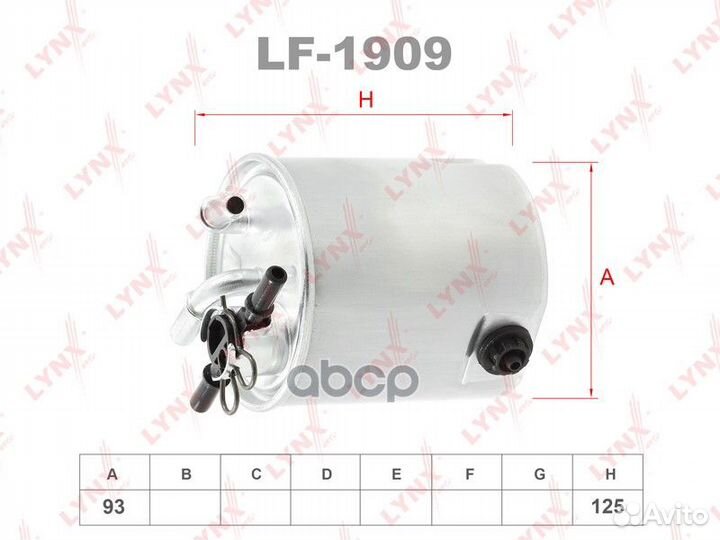 Фильтр топливный nissan Qashqai(J10) 1.5D-2.0D