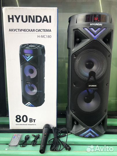 Колонка беспроводная музыкальный центр Hyundai 80в