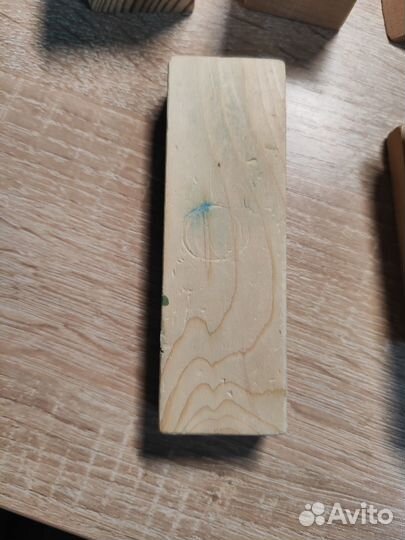 Деревянный конструктор кубики