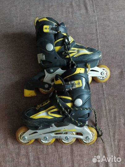 Детские раздвижные ролики 30 33 с защитой