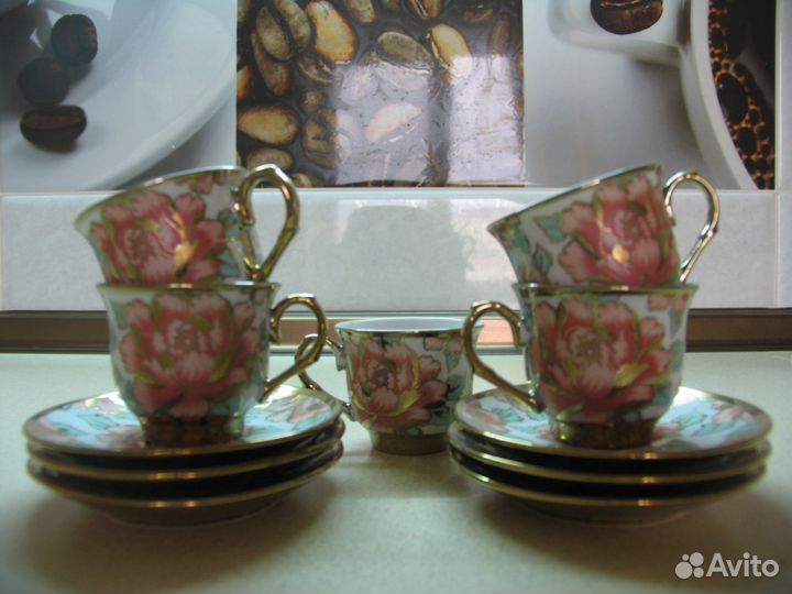 Кофейный сервис нарядный на 5 персон