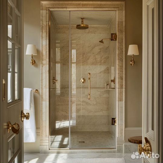 Душевые стеклянные перегородки