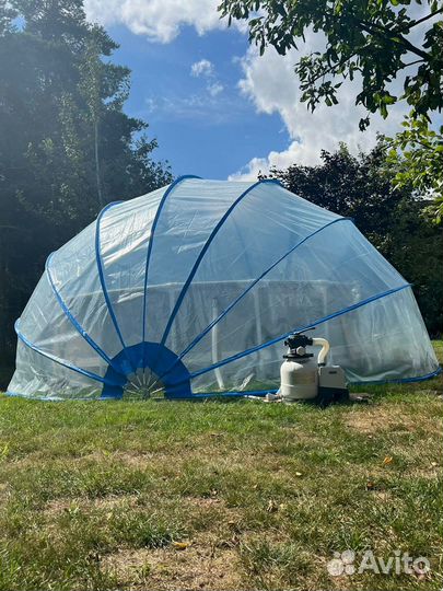 Тент для бассейна купольный