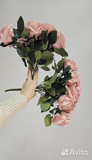 Розы-искусственные шёлковые букет