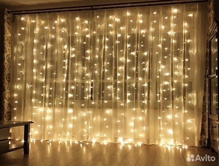 Гирлянда штора новая (разные размеры и модели)