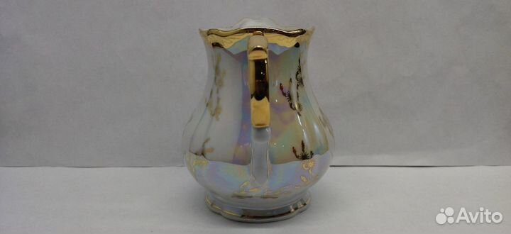 Молочник фарфор, позолота ГДР германия новый