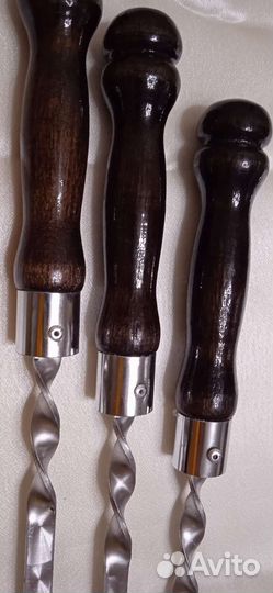 Шампура с деревянной ручкой