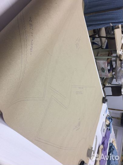 Печать лекал, выкроек, раскладок