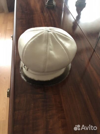 Шапка зимняя натуральная кожа