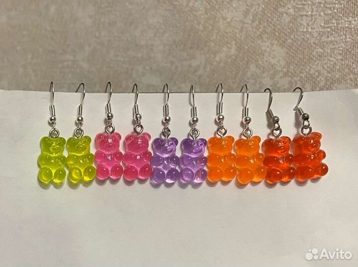 Серьги мишки