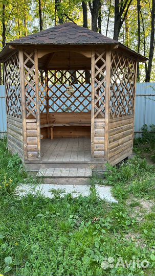 Дачные деревянные беседки
