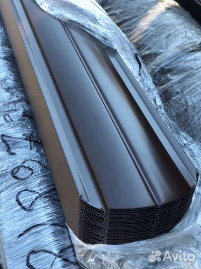 Металлический штакетник для забора М - П - Полукру