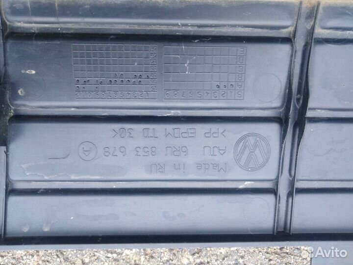 Зимняя заглушка переднего бампера фолцваген поло