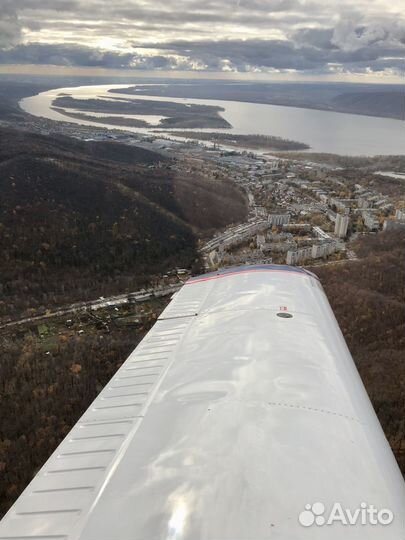 Полет на самолете над Самарой