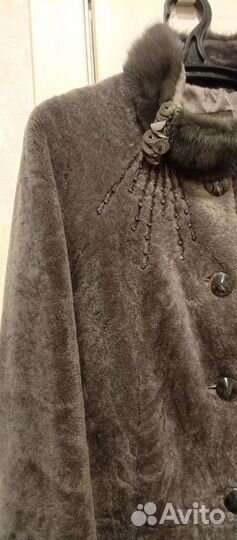 Шуба стриженный мутон 52