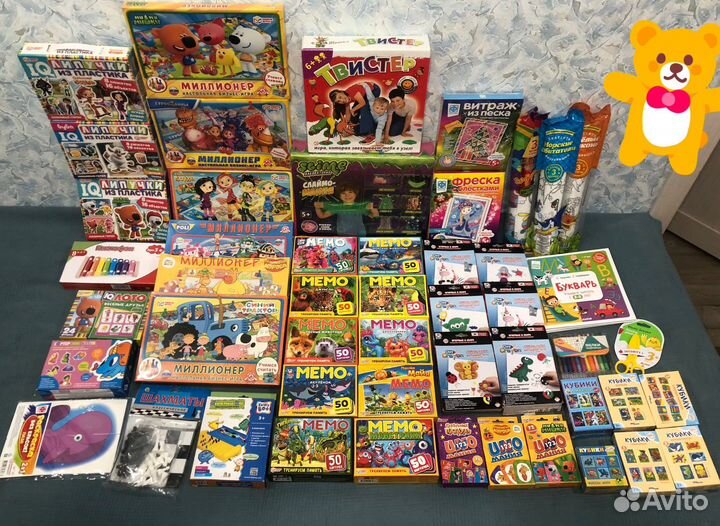 Настольные детские игры для малышей и подростков