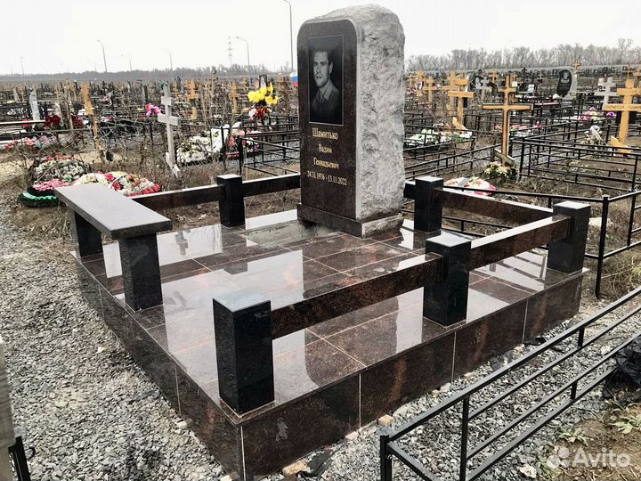 Установка памятников гранит и мрамор