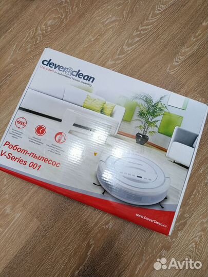Робот пылесос clever clean V - series 001 черный