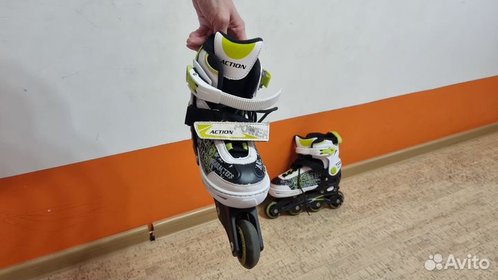 Роликовые коньки 33-36 размер, раздвижные